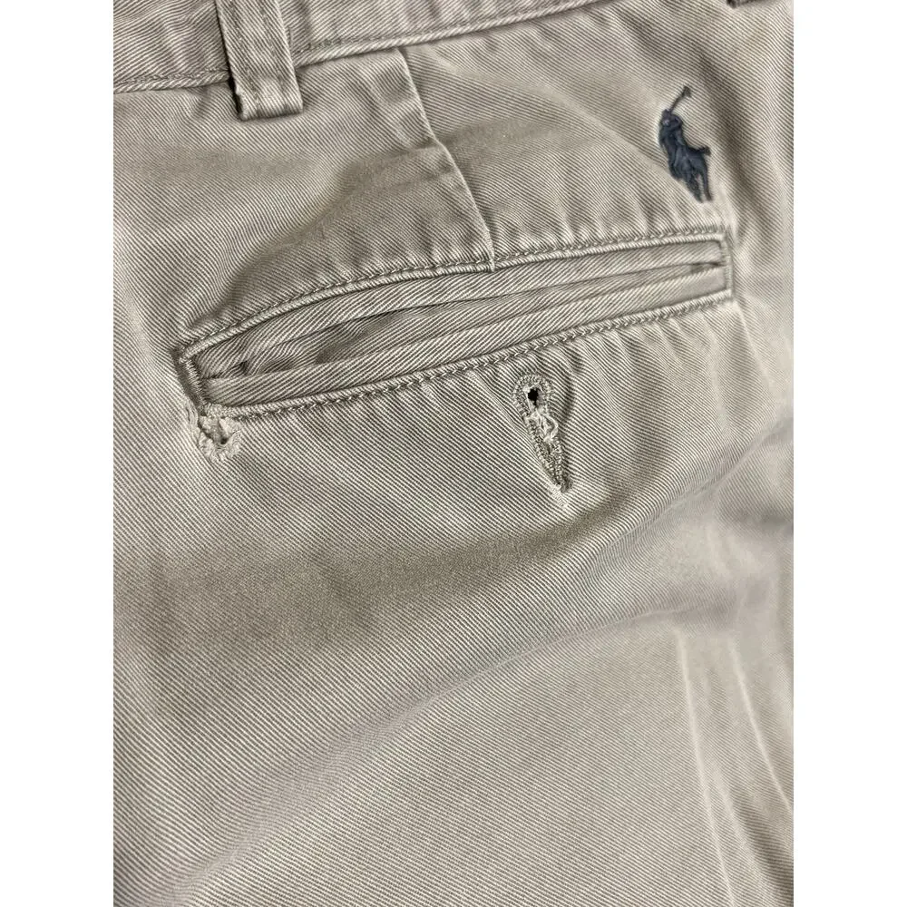 Polo Ralph Lauren Pants Mens 34x32 Grey The Preston Straight Chino Casual Preppy